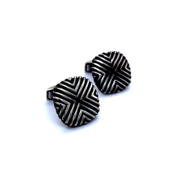 John Hardy Estate Cufflinks Sterling Silver JH23 - Picture 3 of 9